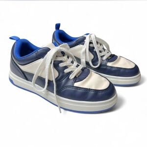 Blue and White Sneakers